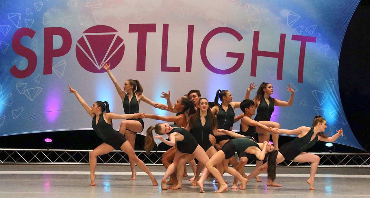 The Ignite Select Team performs Katie Black’s “Unsteady” at the Spotlight Dance Competition in March 2017.                                (Courtesy Photo)