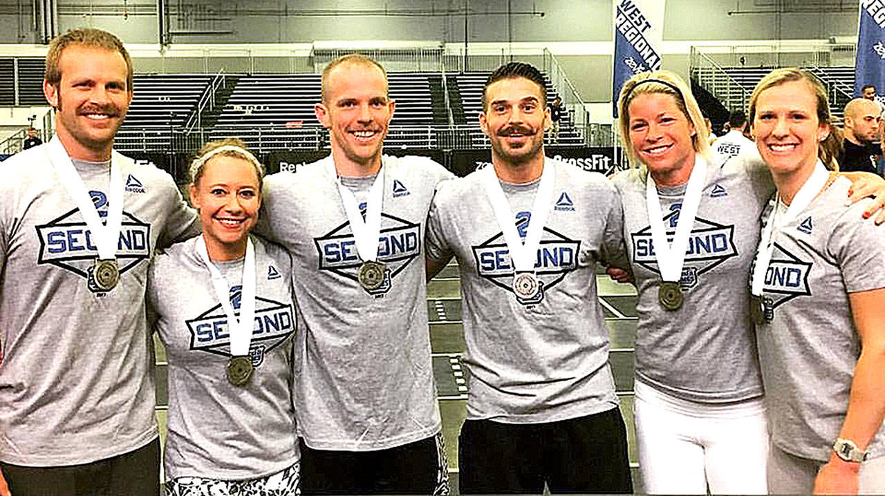 Cascade CrossFit team members competing in the CrossFit Games next month in Wisconsin, are, from left: Kyle Jacobson, Hannah Heil, James Bevan-Lee, Nick Martindale, Trina Huarte and Caitlyn Zavaglia.                                (Courtesy Photo)