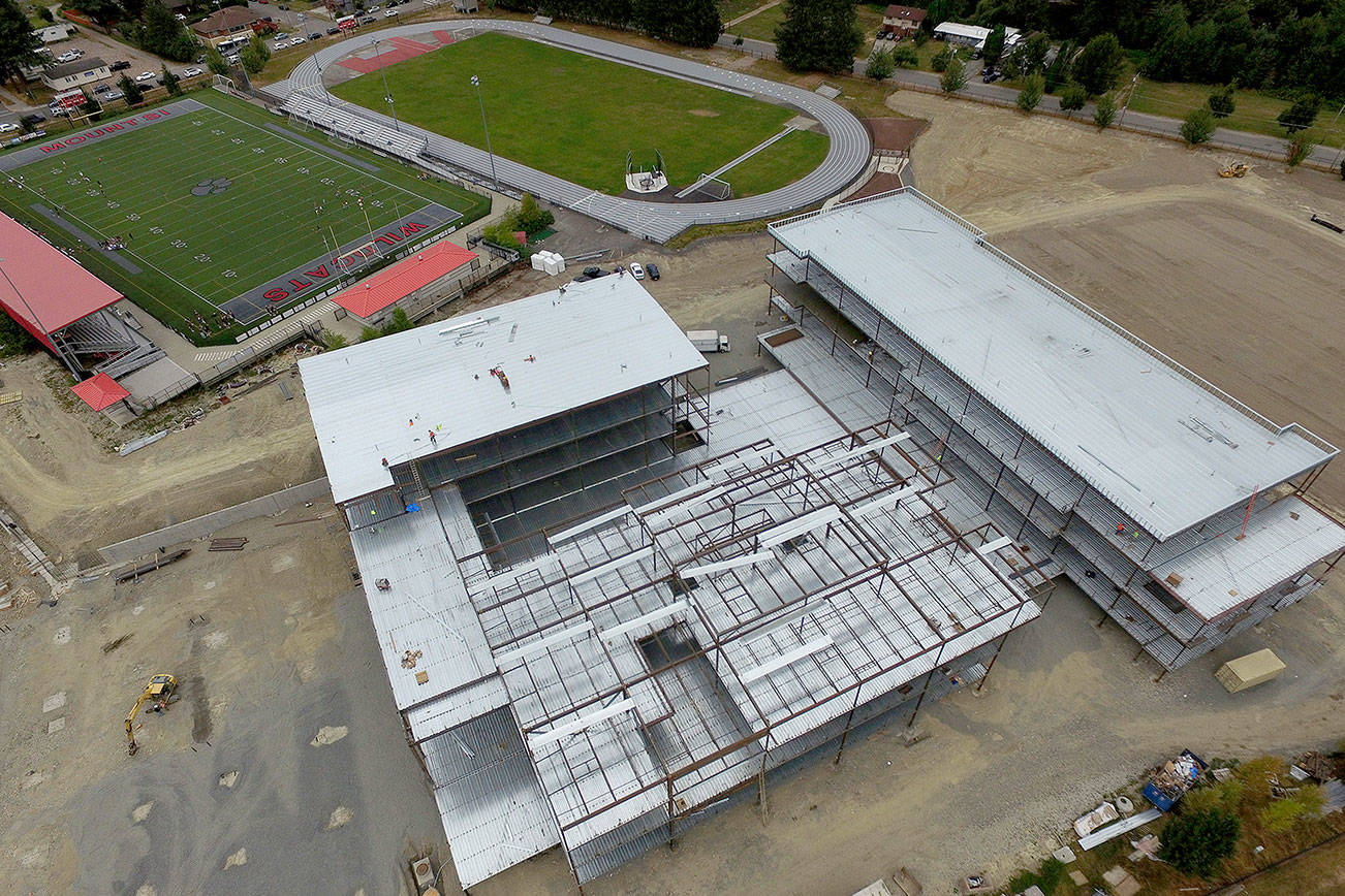 Aerial view of the future Mount Si High School.                                (Photo courtesy of Snoqualmie Valley School District)