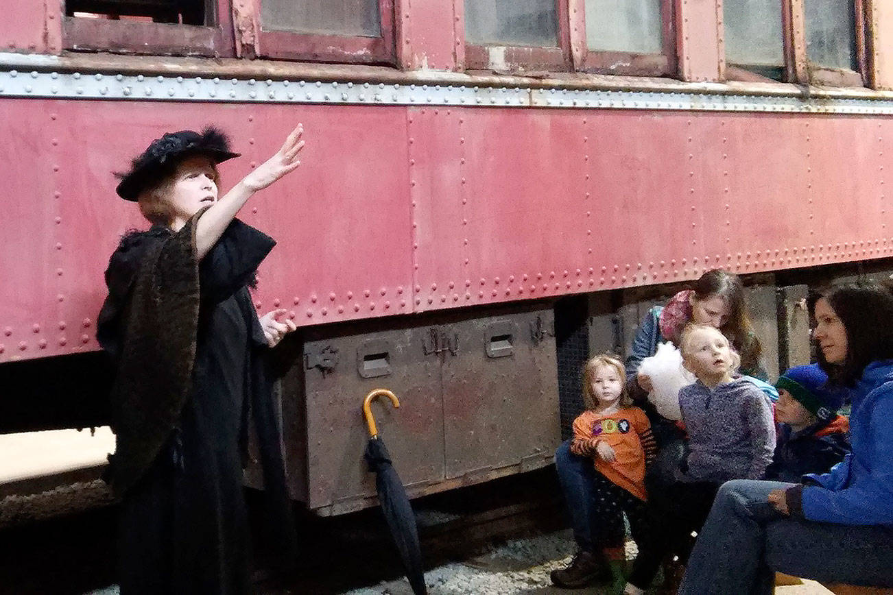 Karen Haas will tell stories of old on the Halloween Storytelling Train, the weekends of Oct. 21 to 22 and 28 to 29.                                (Courtesy Photo)