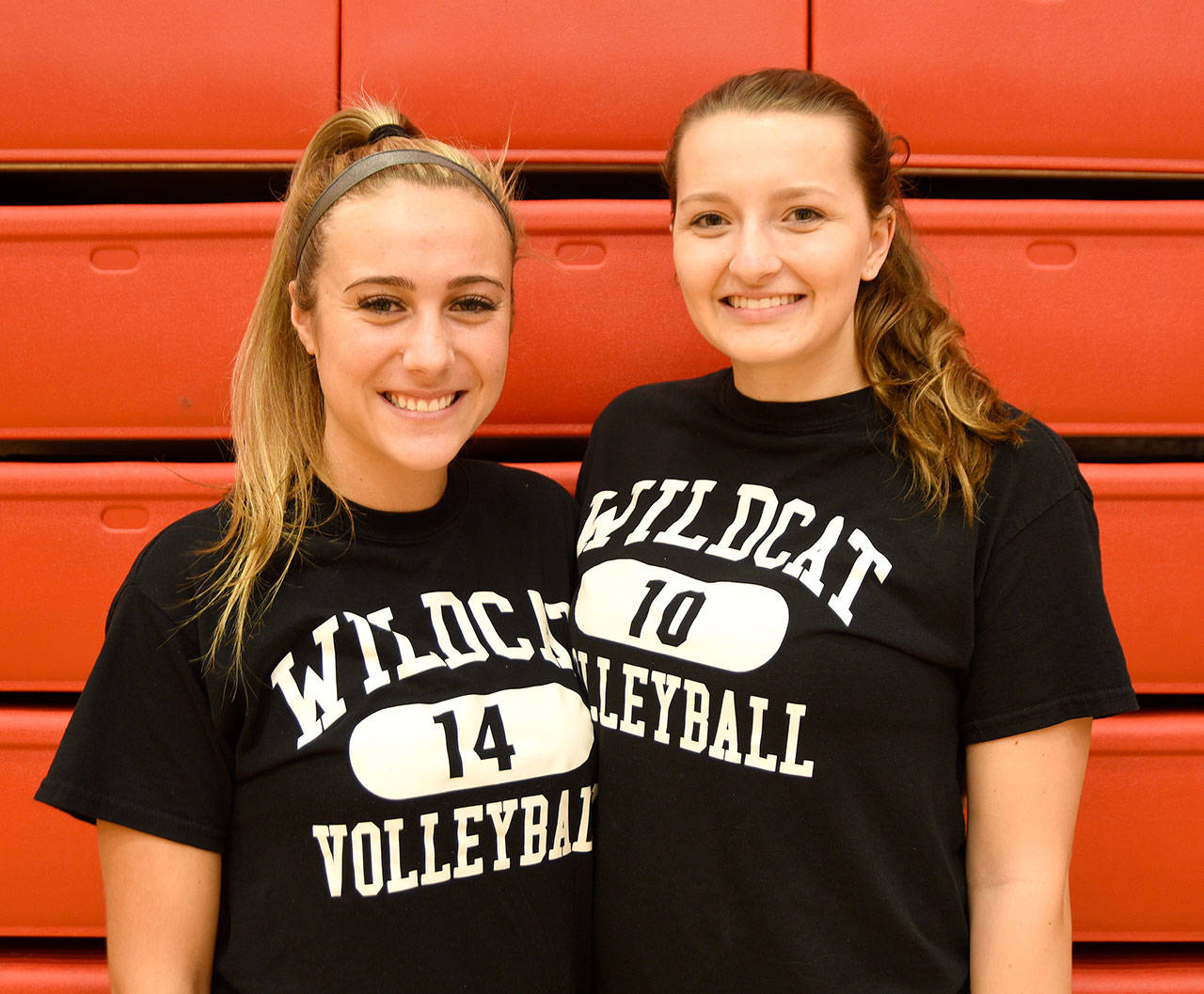 Team captains Lillian Bachand and Amma Anderson. (Carol Ladwig/Staff Photo)