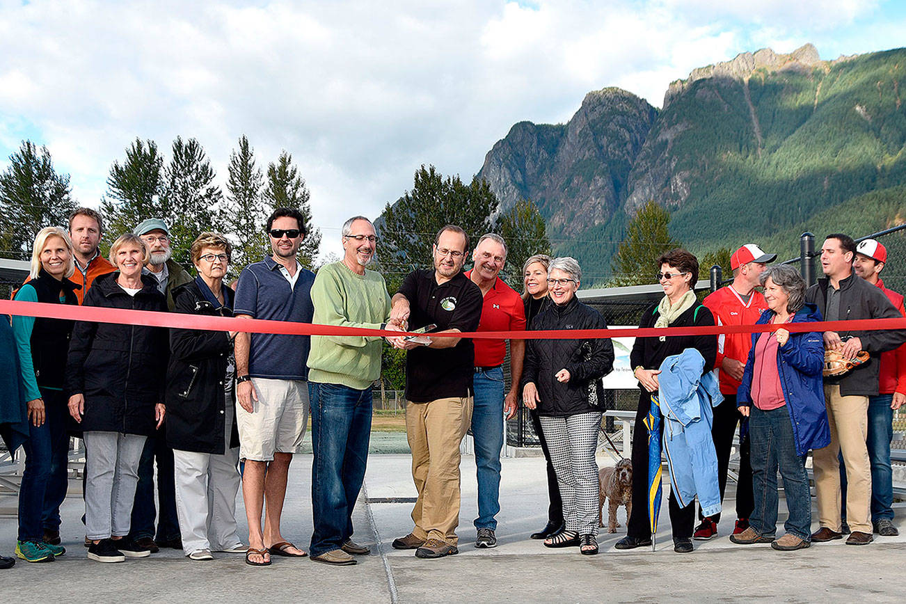 North Bend cuts the ribbon on updated ballfields, other improvements at Torguson Park