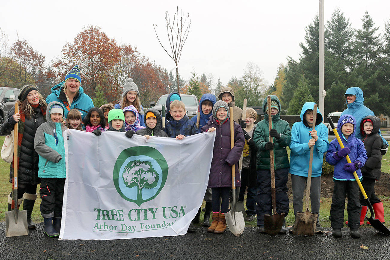 North Bend celebrates Arbor Day with tree planting at Torguson Park