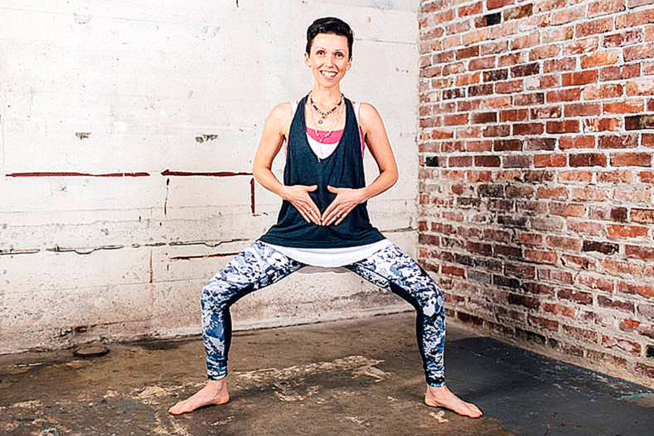 Blair Fillingham, owner of the virtual yoga studio MTRNL, based in Carnation, recently received the Made It Award from Romper.com. (Courtesy Photo)