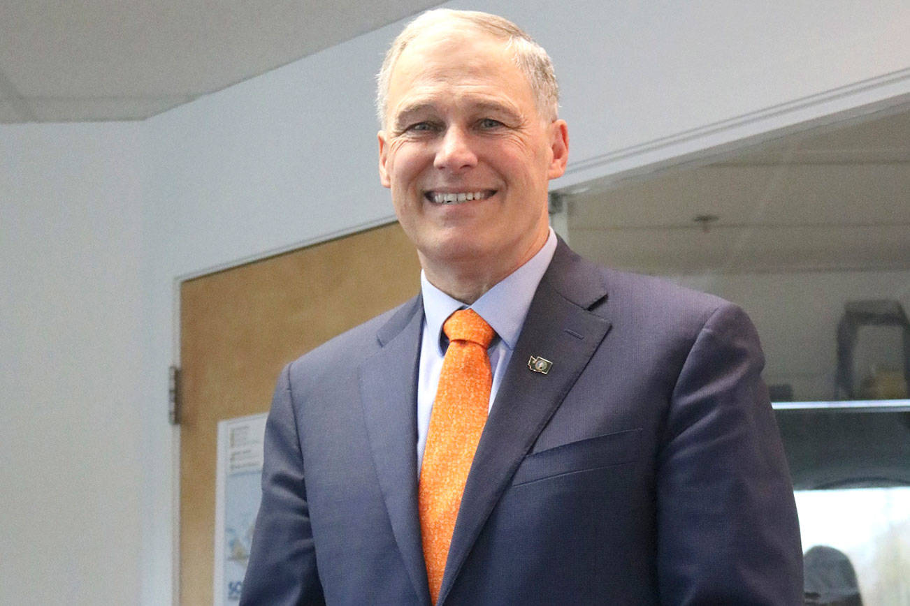 Inslee talks education, carbon tax and opioid crisis