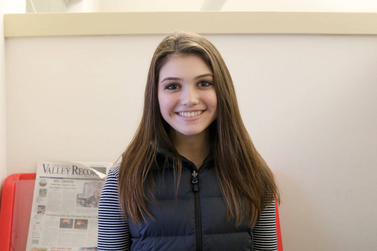 Annie Hager, a junior at Mount Si High School, had her first short documentary “Step One” accepted to the Seattle Children’s Film Festival. (Evan Pappas/Staff Photo)
