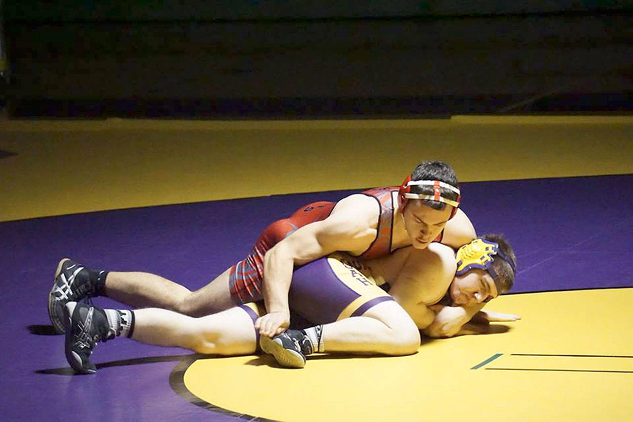 Mount Si won over Issaquah 43-30 on Thursday, Jan. 25, against Issaquah. The Mount Si team is undefeated going into their final match against Bothell. (Courtesy Photo)