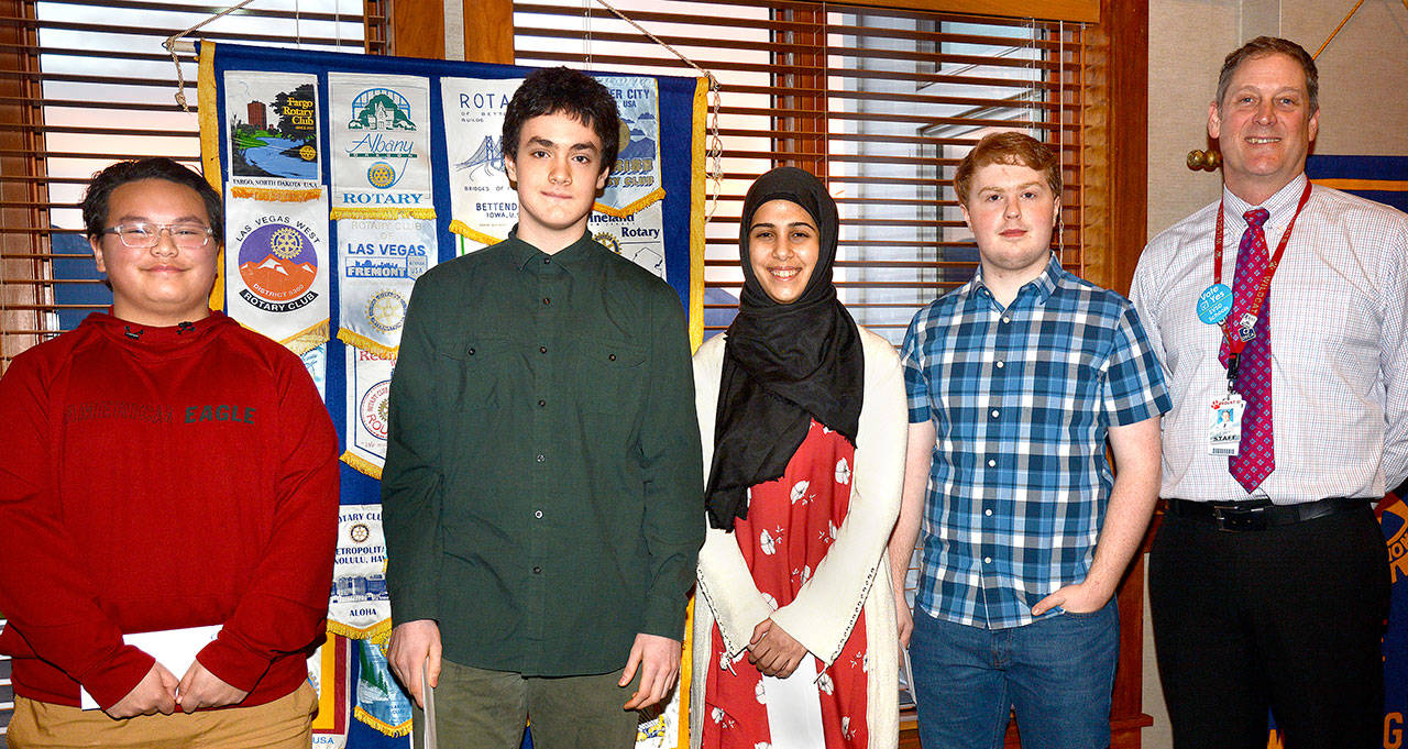 Snoqualmie Valley Rotary honors four Students of the Semester