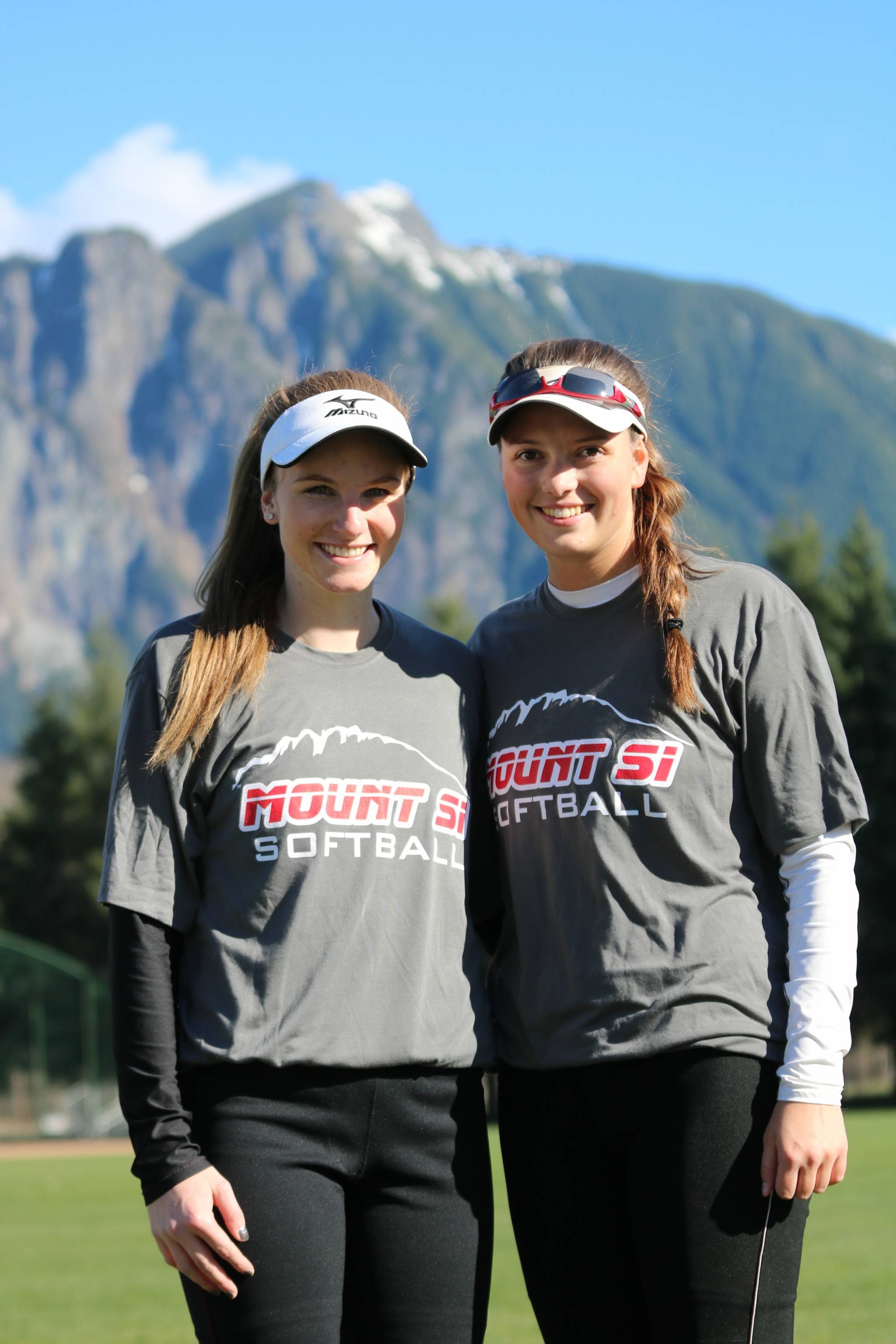 Mount Si senior captains, from left, Lauren Wilbourne and Grace Lis. Andy Nystrom, Reporter