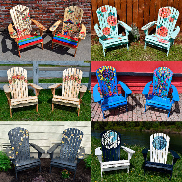 Left to right, top to bottom: Sugar Skull Fiesta by Ronda Bergman, Sitting Pretty by Kerry Beymer, Roses by Emily Creed, Search for the Miraculous by Kristin Lockwood, Poppies by Lola Ridgley-Wagar, and Moon Valley by Harry Roberts.