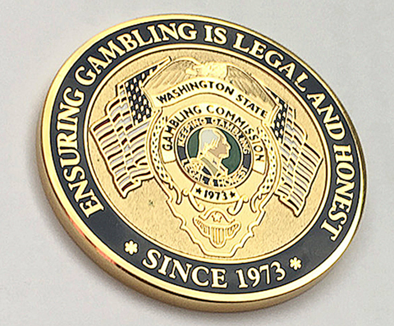 The emblem of the Washington State Gambling Commission. (State of Washington image)