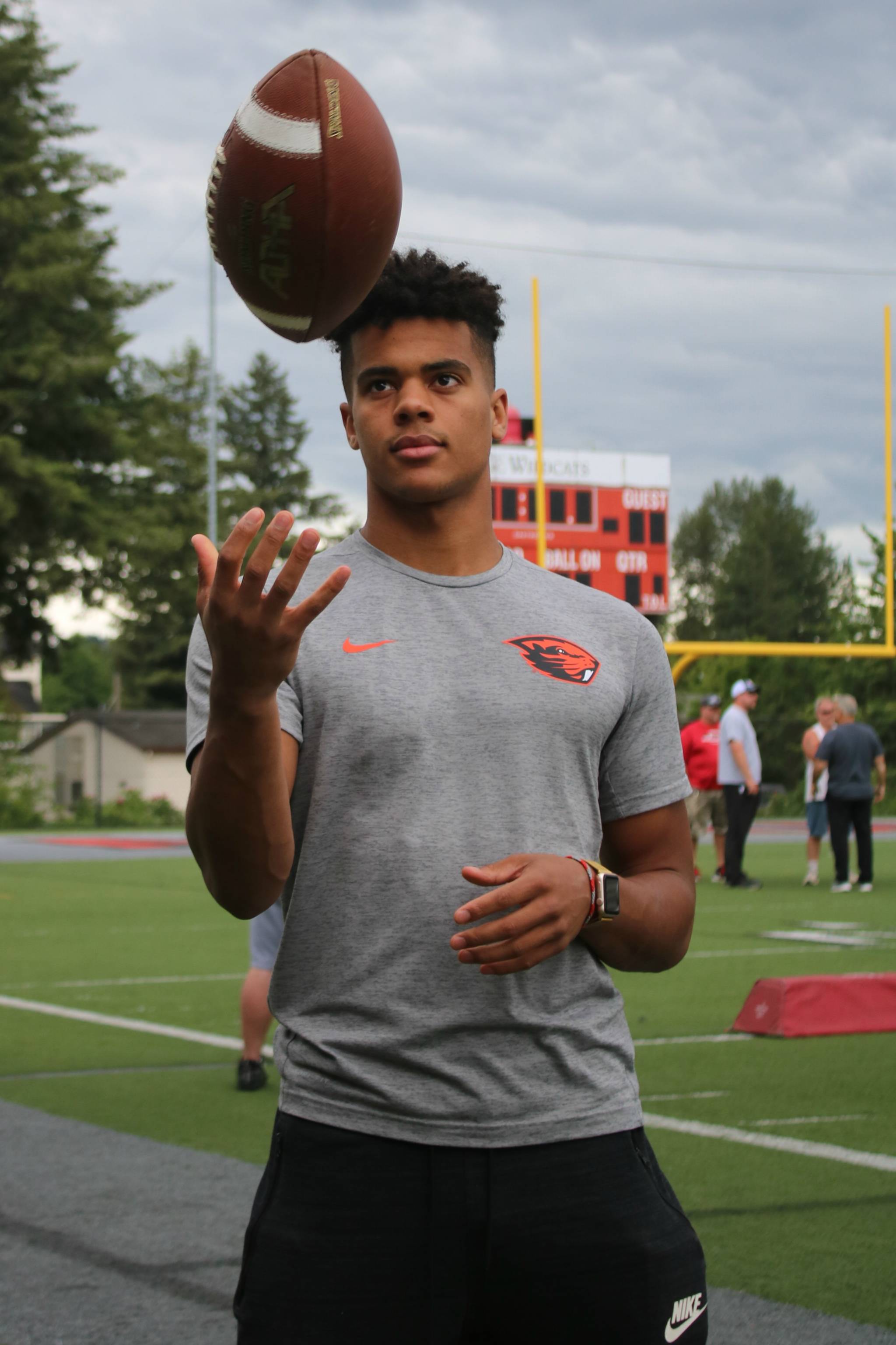 Mount Si’s Jesiah Irish is headed to Oregon State University on a full football scholarship. Andy Nystrom / staff photo
