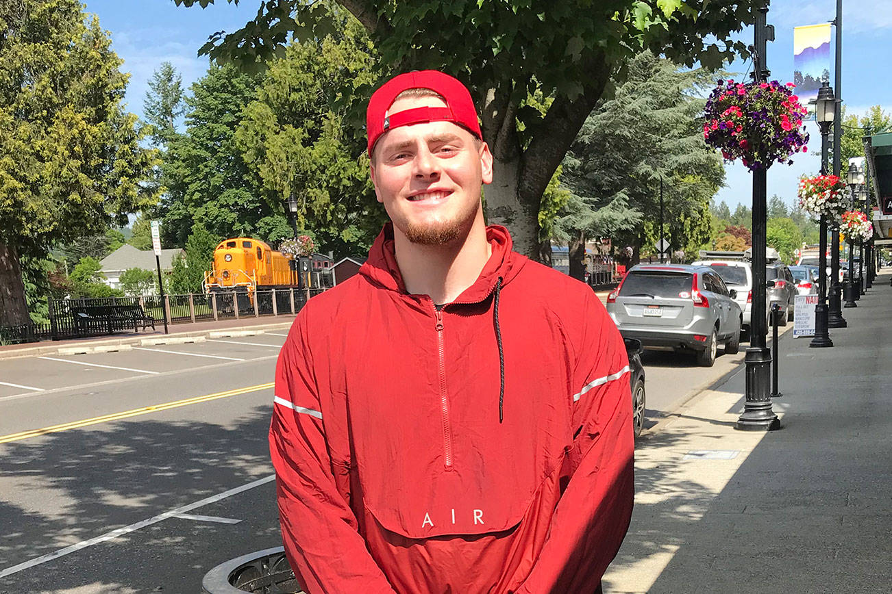 Mount Si Wildcats 2018 gradate Tank Brewster will play football at Simon Fraser University in Burnaby, British Columbia. The college is 158 miles from Snoqualmie. Shaun Scott, staff photo