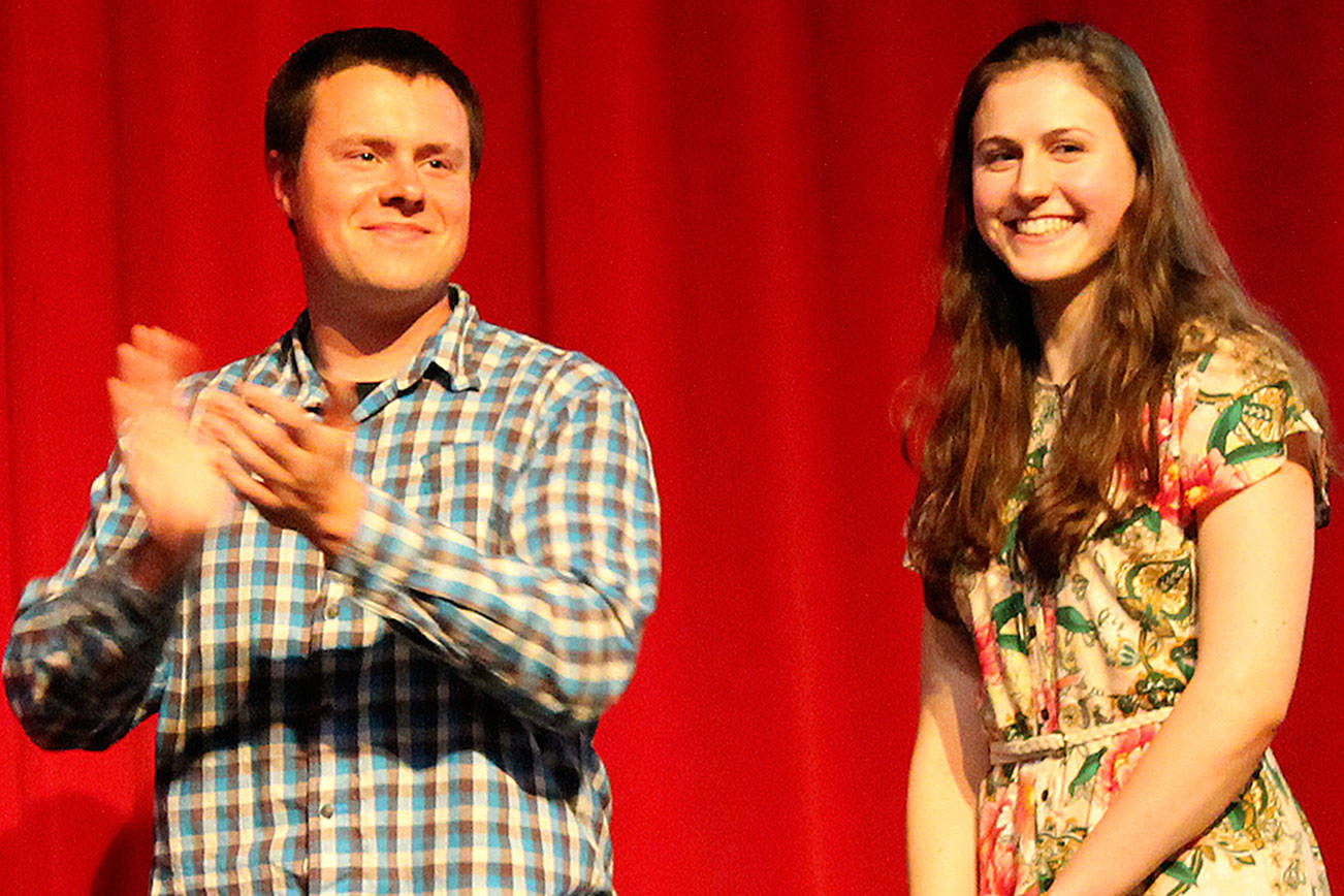 Jake Ehrlick and Mallory Golic received Senior Boy and Senior Girl award for their contributions to Mt. Si High School. Courtesy photo