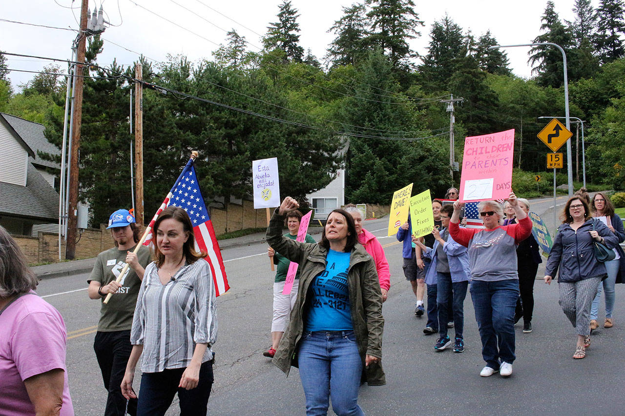Lawyer moms, community protest immigration issues at Reichert’s office