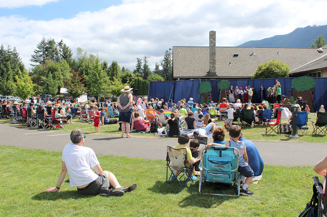Theater in the Park draws in families from around the Valley for an afternoon of live theater at Si View Community Park. Courtesy Photo