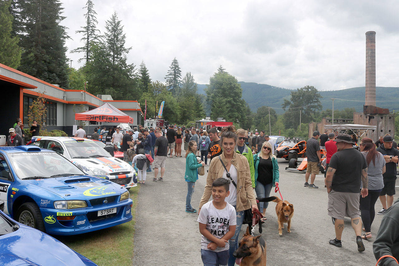 Hundreds came out to the first DirtFish SummerFest event. Evan Pappas/Staff Photo