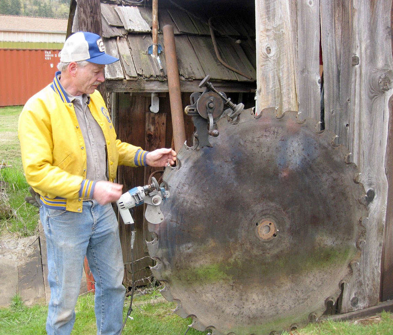Duane Isackson sharpens a saw at the mill. The tour will run from 3:30 to 4:30 p.m. on Saturday, Sept. 22. Courtesy Photo