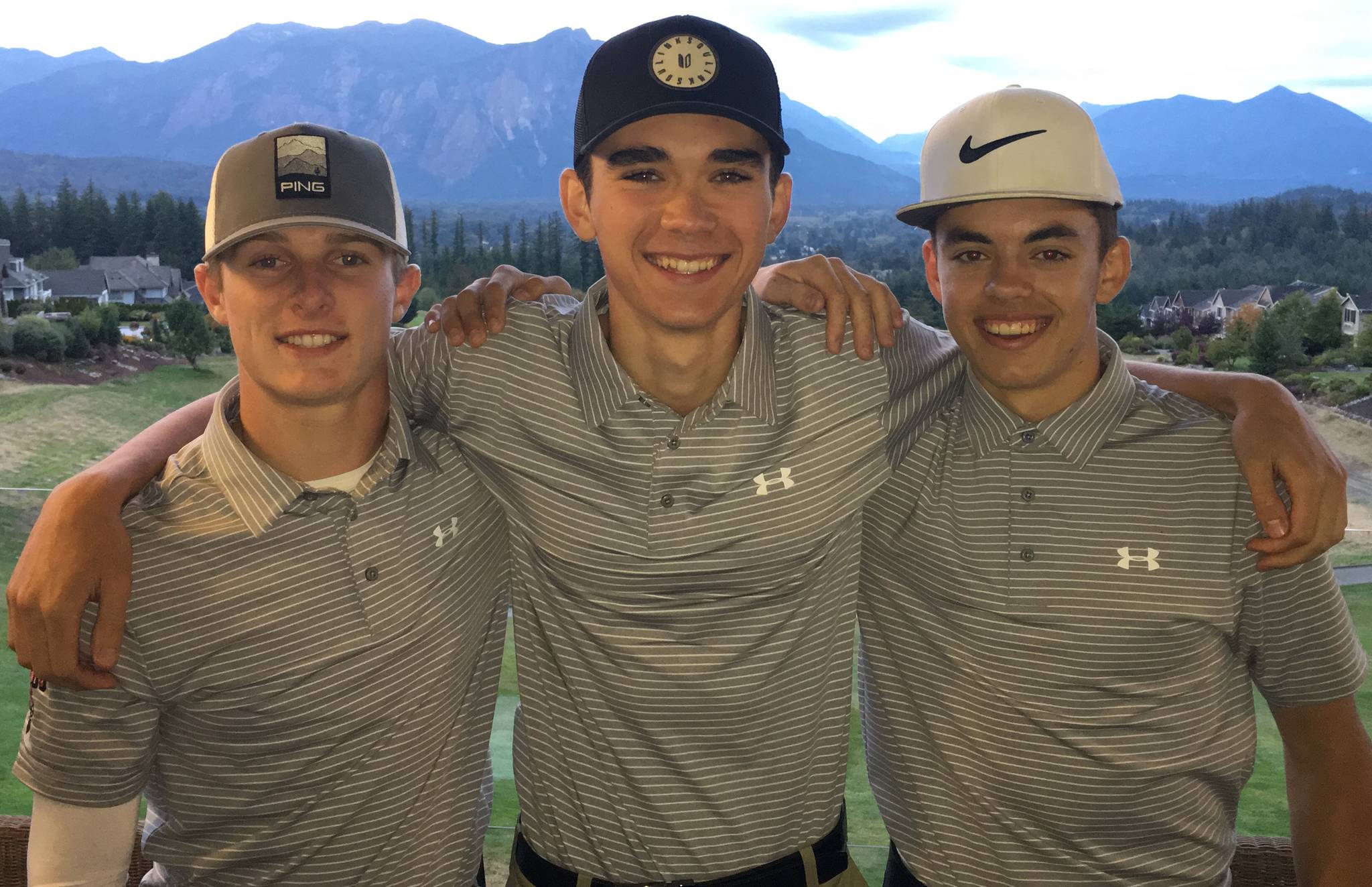 Mount Si’s team captains, from left, senior Cole Bostwick, senior Jack Murphy and junior Nate Harris. Courtesy of Robert Bostwick