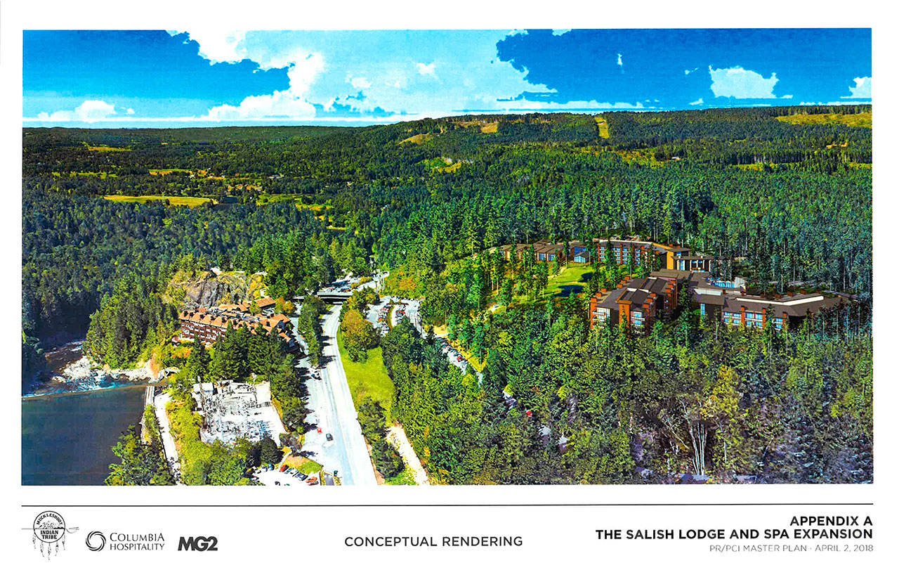 A concept rendering of what the Salish expansion might look like from above. Image courtesy of the city of Snoqualmie