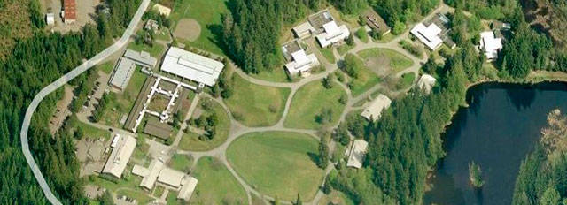 The Echo Glen Children’s Center is not fenced, but is bordered by natural wetlands, a creek and Lake Kittyprince. Photo courtesy of the Washington State Department of Social and Health Services