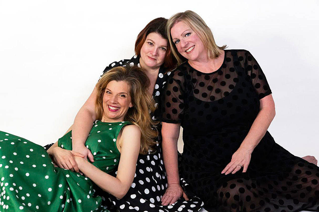 As If Theatre Company opens in Kenmore. From left: Molly Hall, Amy Gentry and Cindy Giese French. Photo by Rolf Skrinde.