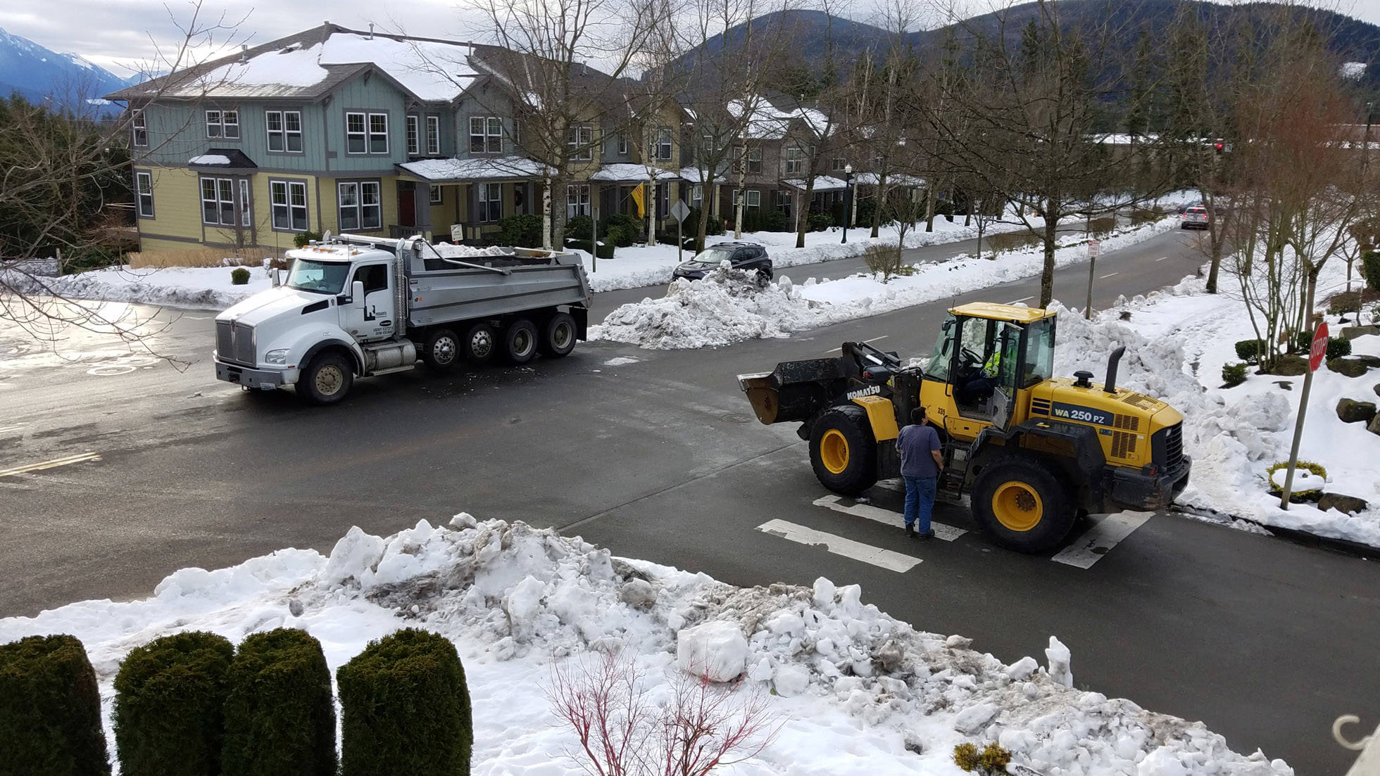 Snoqualmie crews worked all week to clear the roads and neighborhoods, restoring access throughout the city. Courtesy photo
