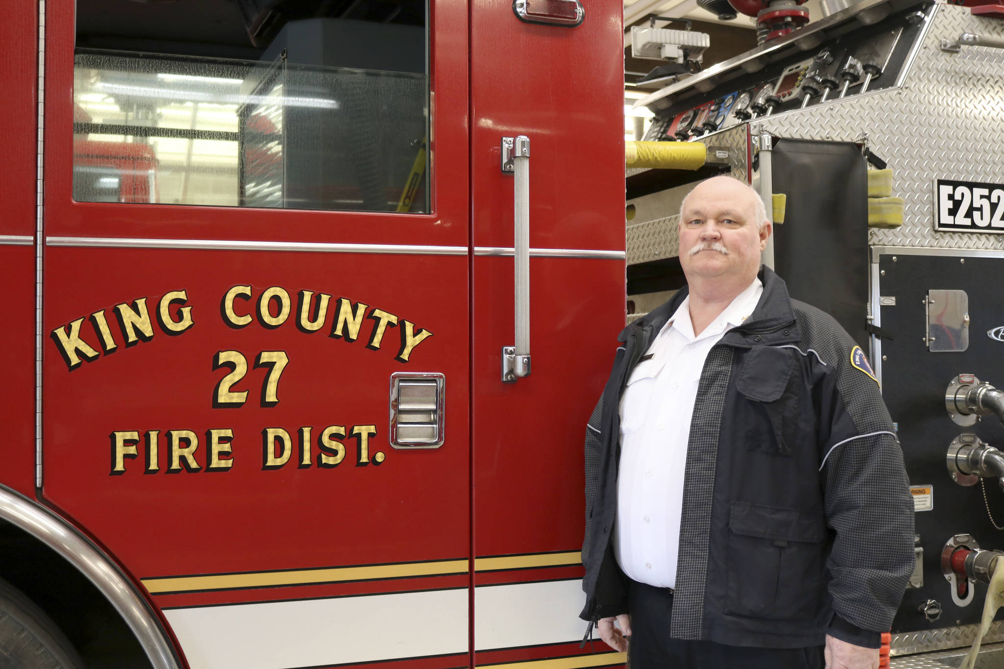 King County Fire District 27 Fire Chief Chris Connors said the merger will come before voters during the April 23 special election. Evan Pappas/Staff Photo
