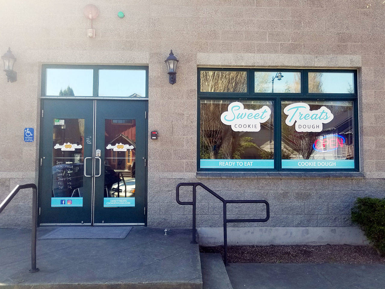 Stacey Anderson originally wanted to run a Sweet Treats food truck, but the space allowed for a small storefront where she now sells cookie dough by the scoop, along with other treats. Courtesy photo