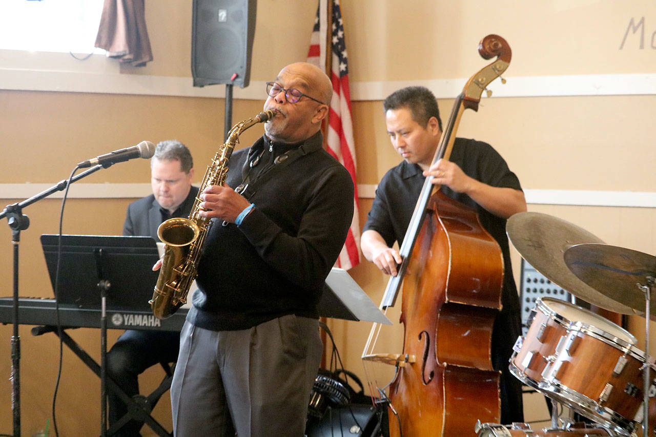 The Bernie Jacobs Quartet performs at the North Bend Moose Lodge. Evan Pappas/Staff Photo