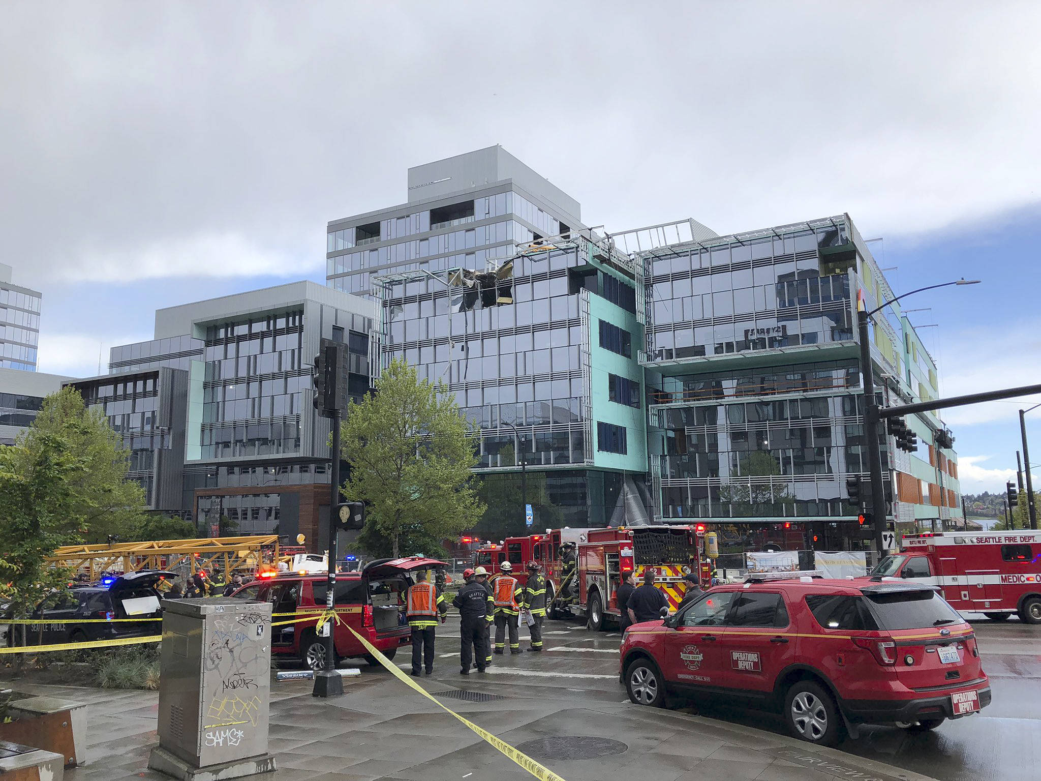 The Seattle crane accident left four dead, including North Bend man Andrew Yoder. Photo courtesy/Seattle Fire Department
