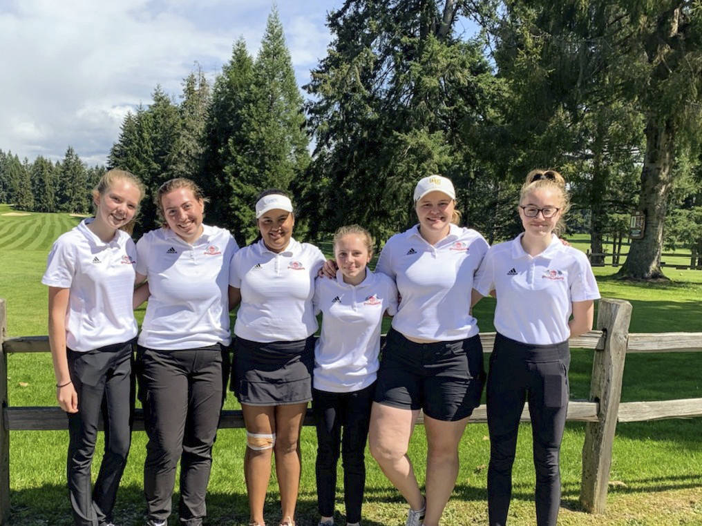 The Mount Si Wildcats varsity girls golf team will compete at the 4A state golf tournament on May 21-22 at the Hangman Valley Golf Course in Spokane. Photo courtesy of Stephen Botulinski
