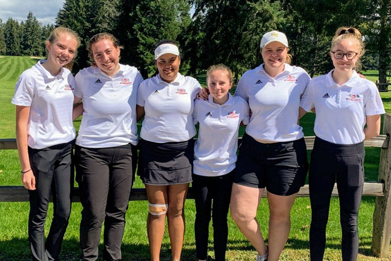 The Mount Si Wildcats varsity girls golf team will compete at the 4A state golf tournament on May 21-22 at the Hangman Valley Golf Course in Spokane. Photo courtesy of Stephen Botulinski