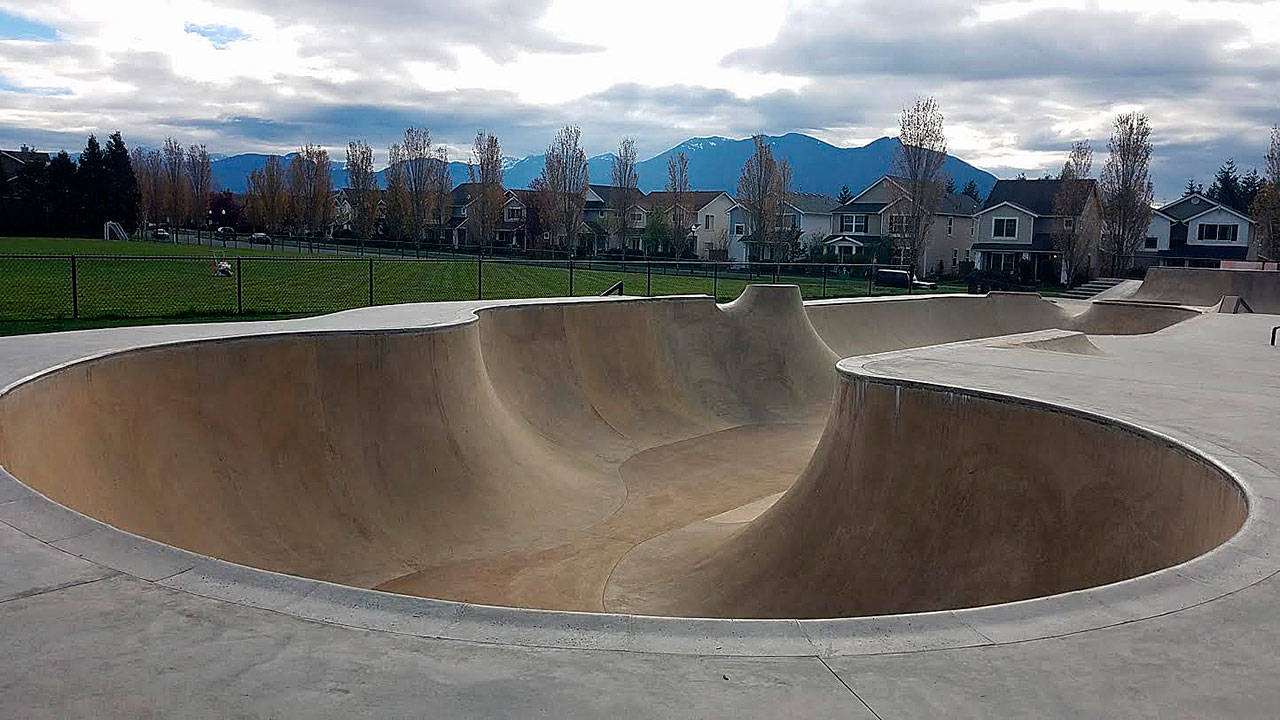 Courtesy photo                                The Snoqualmie Skatepark was completed last fall and will have a grand opening next month.