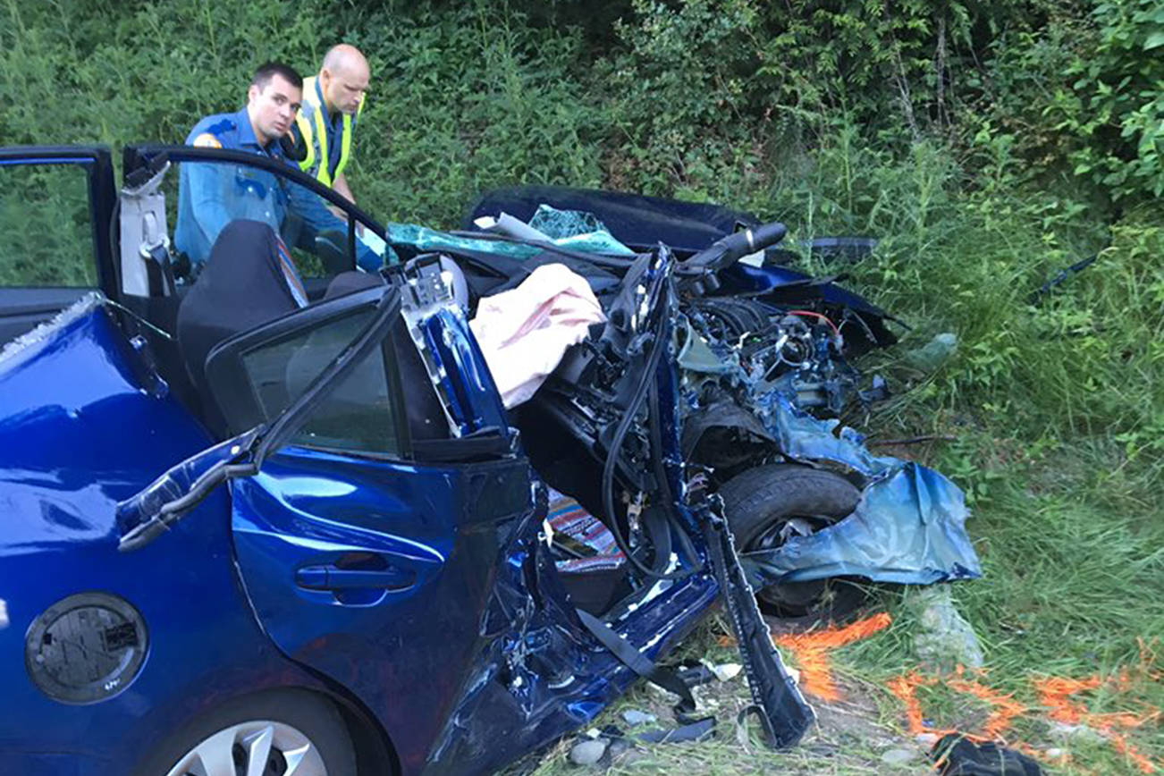 I-90 car chase ends with five injured