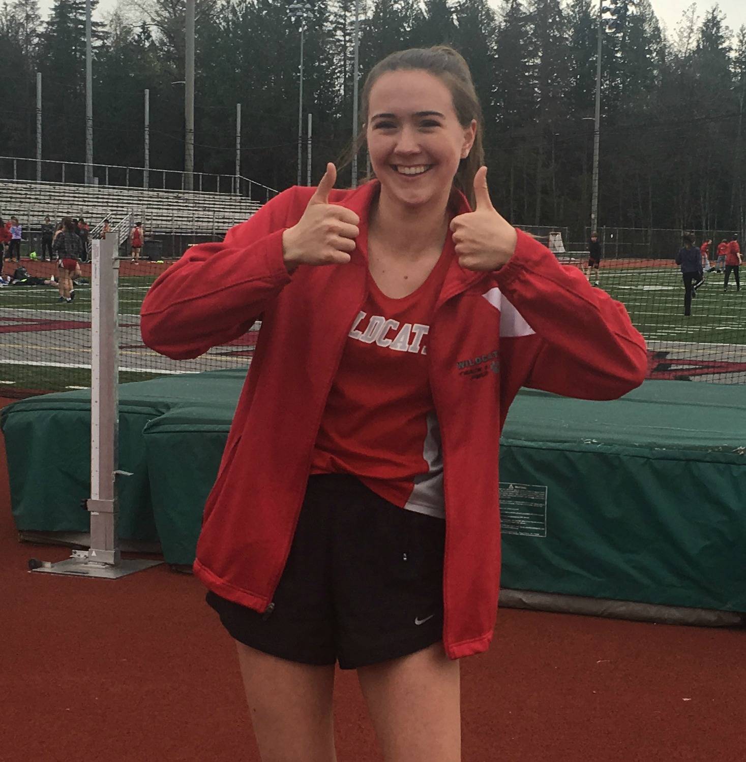 Mount Si high jumper Karlie Stewart notched a personal record of 5 feet, four inches this season. Courtesy photo