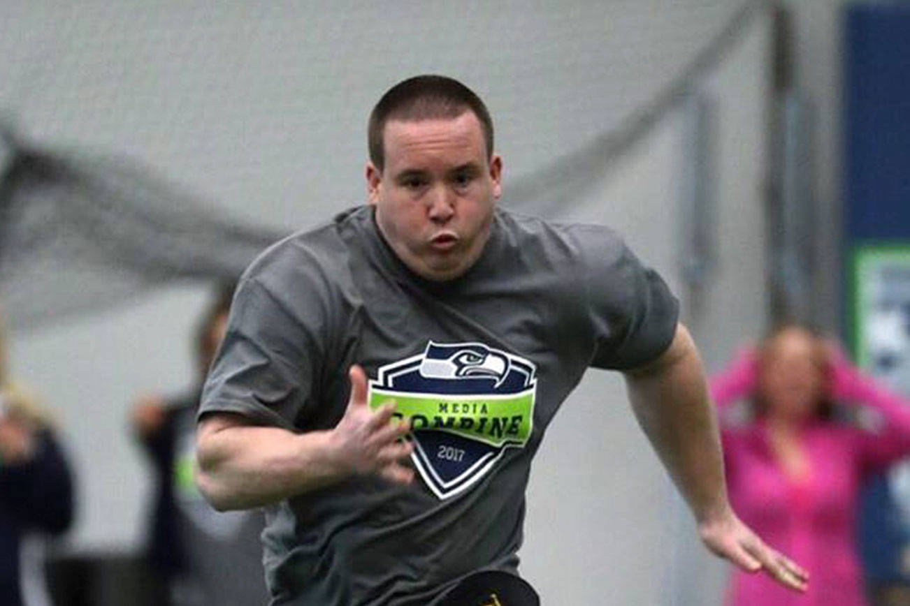 Sportswriter Shaun Scott is leaving Sound Publishing after 59 months on the job. Photo courtesy of Corky Trewin/Seahawks.com