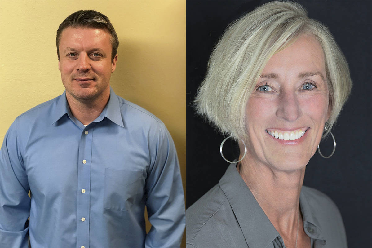 Courtesy photos                                From left, Darren Glazier and Mary Miller are competing in the Nov. 5 General Election for North Bend City Council Position 7.