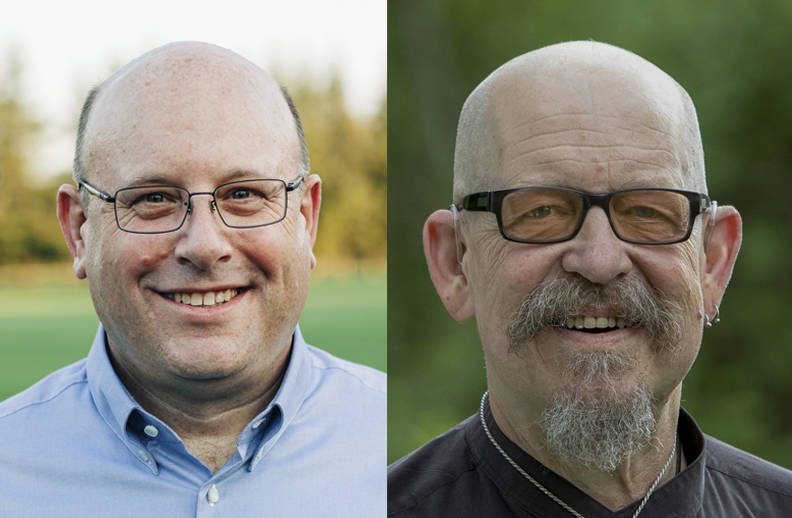 Photos courtesy of the candidates                                James Mayhew and Fuzzy Fletcher both want a spot on Snoqualmie City Council.