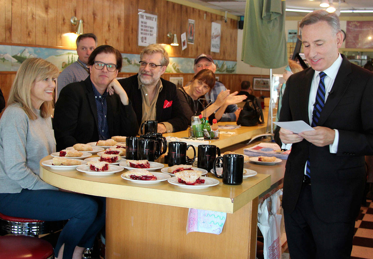 Photo courtesy of King County Executive Office                                King County Executive Dow Constantine announces the new Creative Economy Initiative in September.