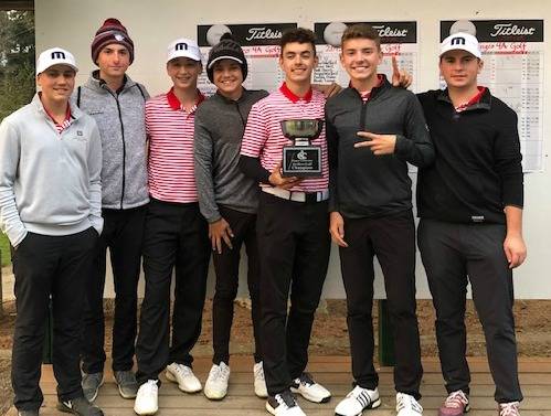 Mount Si’s Drew Warford notched first-round 4A KingCo medalist honors and the Wildcats won the medalist tournament en route to earning a team state spot in May. At the 36-hole tournament on Oct. 15 at Snohomish Golf Course, Redmond beat Mount Si, 574-577, for the overall title and both teams qualify for state. Scores were: Drew Warford (68-73-141), Cooper Neil (72-69-141), Hogan Warford (71-75-146), Nate Harris (75-75-150), Buddy Dann (78-74-152) and Noah Lange (81-80-161). Drew Warford and Neil are first-team all-leaguers and Hogan Warford is an all-league second-teamer. Courtesy photo
