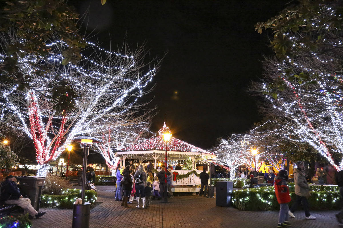 Lights shine bright at last year’s Snoqualmie Winter Lights event, attended by more than 3,000 people. Courtesy photos