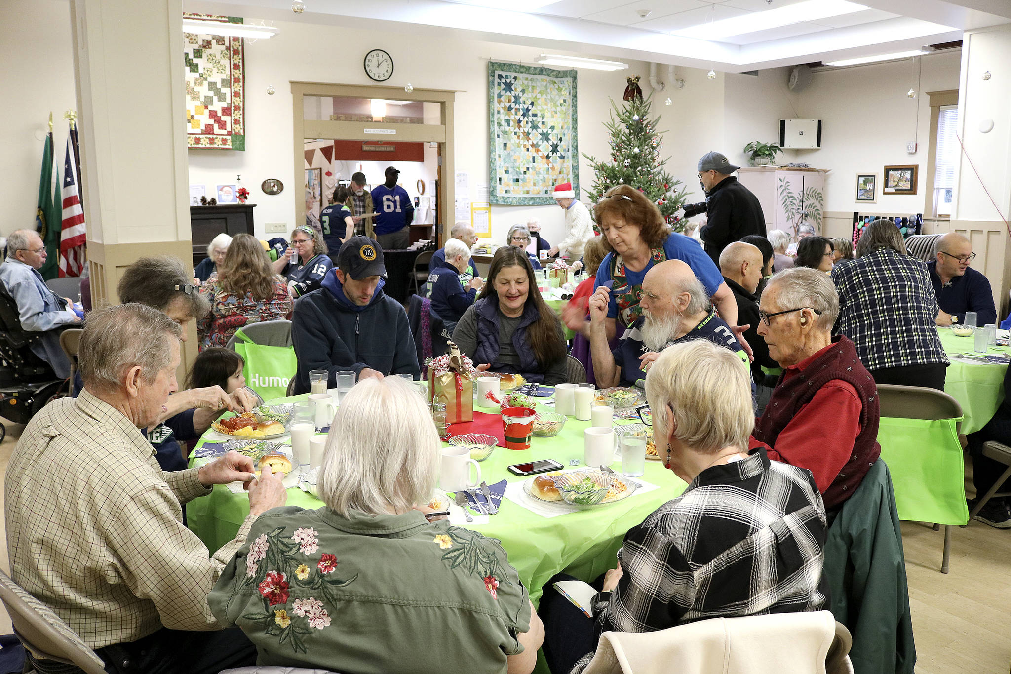 The Sno-Valley Senior Center in Carnation served lunch for the 12 Days of Goodness program on Dec. 13. Stephanie Quiroz/staff photo