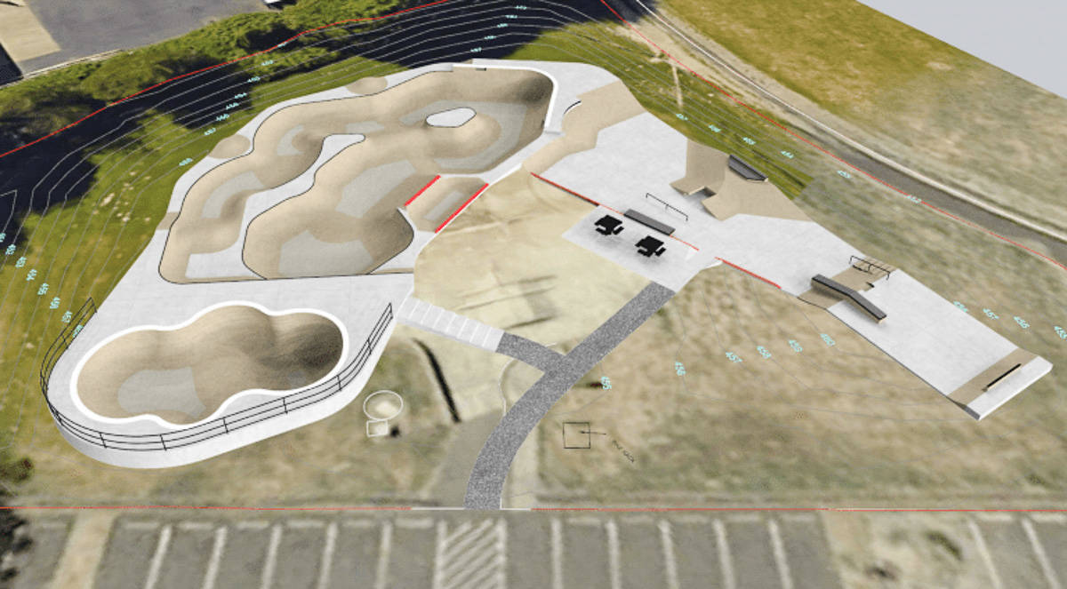 Courtesy of the Si View Metropolitan Park District website                                Rendering of the Torguson Skatepark plan.