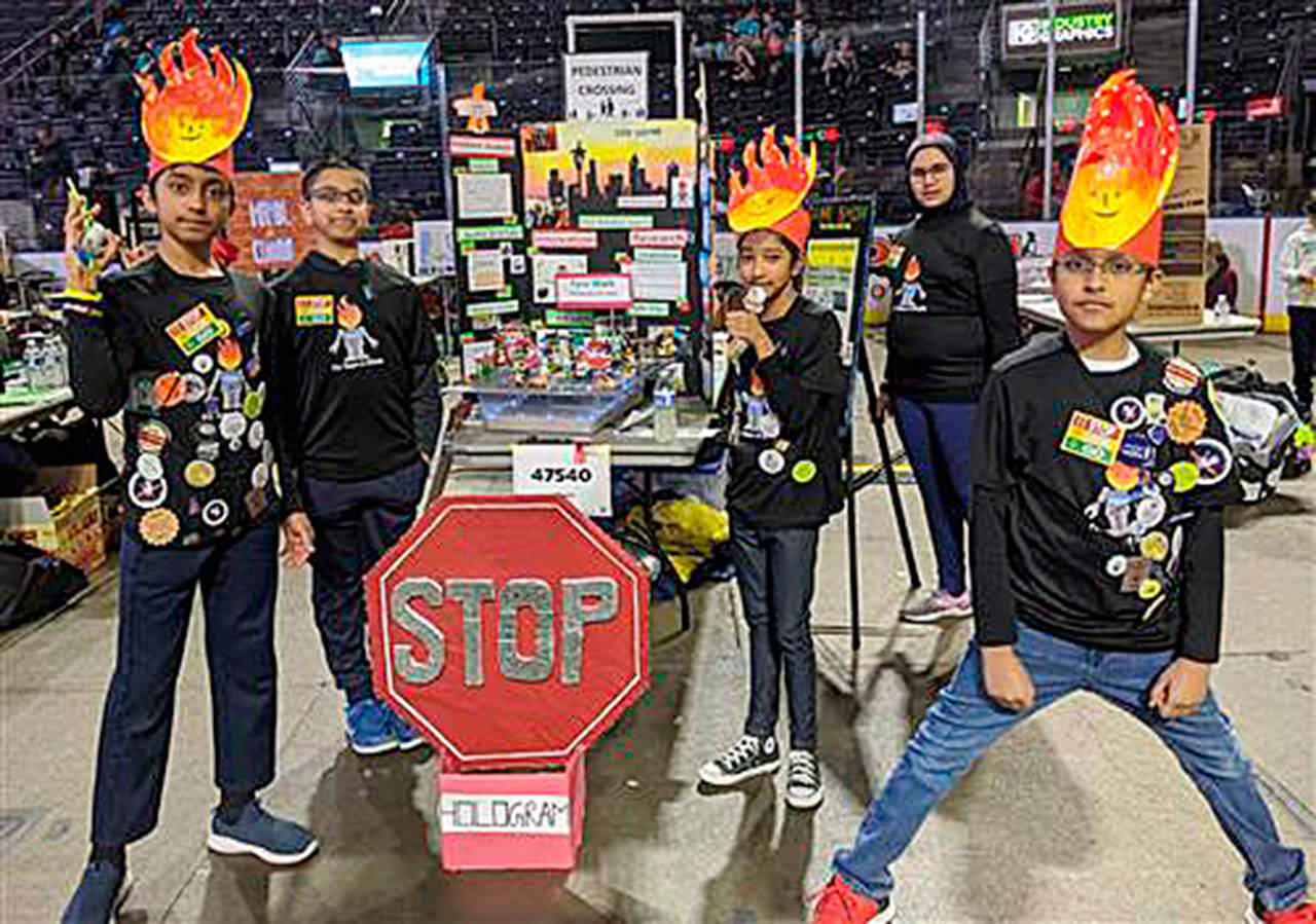 SVSD students design pedestrian safety robot in state competition
