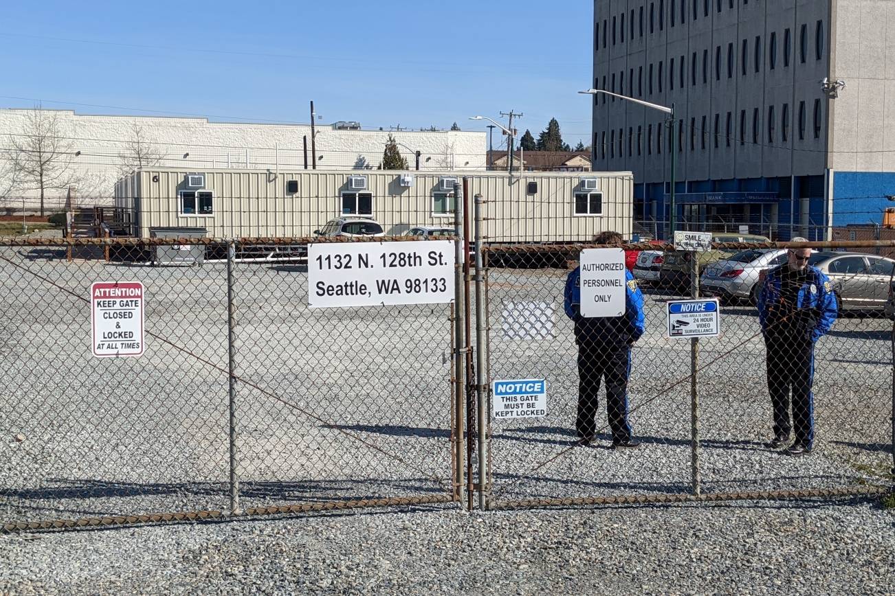 King Countys North Seattle isolation and quarantine site on April 8. The North Seattle/Aurora facility is located at 1132 N 128th St. in Seattle. It features six modular units with a total capacity of 23 people. Corey Morris/staff photo