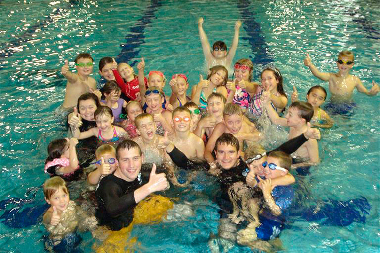 The third phase of Washingtons reopening will allow recreational sports with five to 50 people, gatherings of fewer than 50 people, all non-essential travel and open facilities like public pools, libraries and museums. This 2019 file photo shows teenagers at the Enumclaw pool. Courtesy photo
