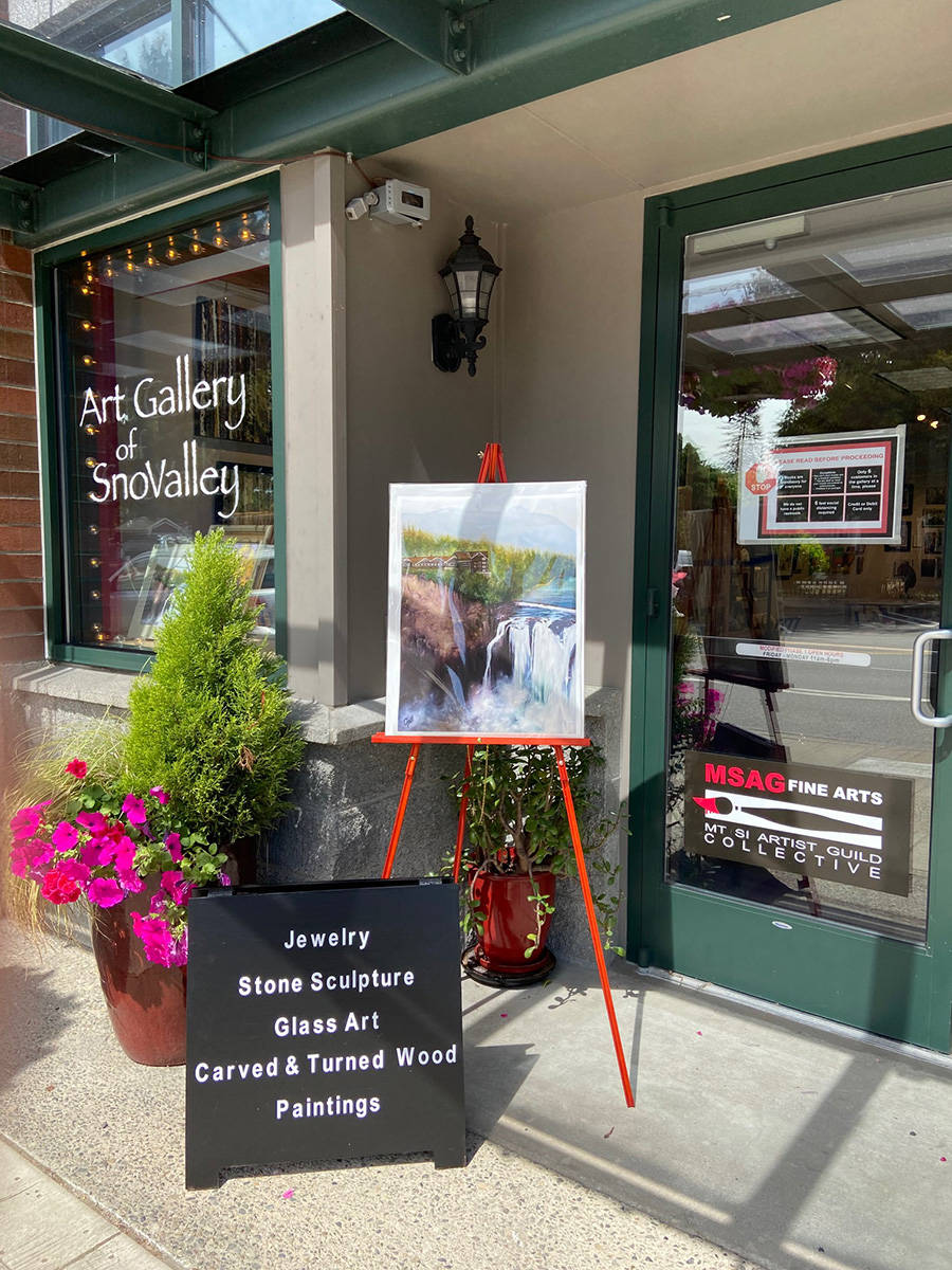 See how artists capture the beauty of Snoqualmie Falls and other inspirations at the Art Gallery of SnoValley in downtown Snoqualmie, or online at artgalleryofsnovalley.com.