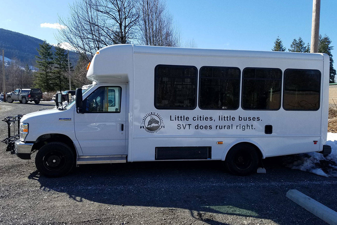 Valley Shuttle. Photo courtesy of Snoqualmie Valley Transportation’s Facebook page.