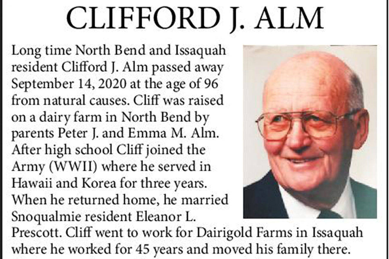 Clifford J. Alm | Obituary